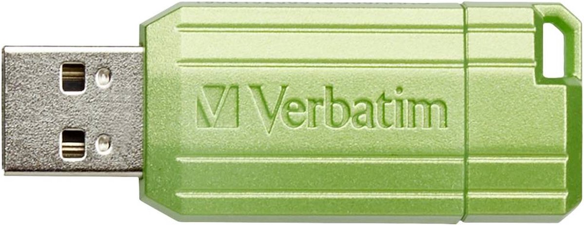 Verbatim USB DRIVE 2.0 PINSTRIPE Clé USB 128 GB Eucalyptus, vert 49462 USB  2.0