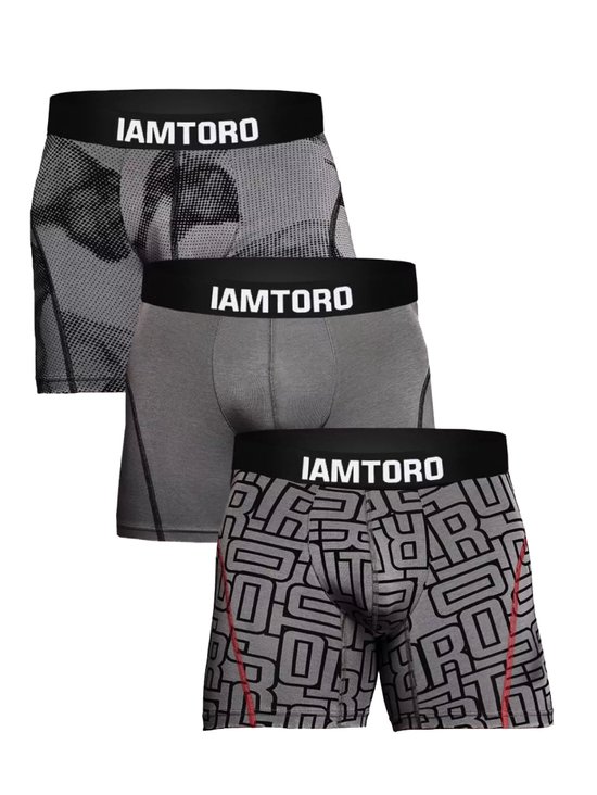 IAMTORO 3 PACK Premium Heren Boxershort MAAT M