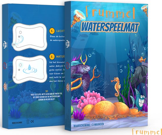 Frummel Waterspeelmat Baby – Watermat – Speelkleed – Opblaasbaar – Waterspeelgoed Baby - Kraamcadeau - Octopus