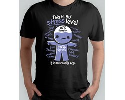 Stress T Shirt - Sarcasm -Gift - Cadeau - NotReally - JustKidding - SarcasmModeOn - Sarcasme - NietEcht - GrapjeHoor - SarcasmeLeven