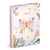 Lannoo Graphics - Diary Pocket 2024 - Agenda 2024 - FRAGILE - 7d/2p - 4Talig - 90 x 130 mm