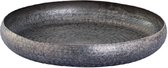 PTMD Schaal Bunty - 51x51x8 cm - Aluminium - Zilver