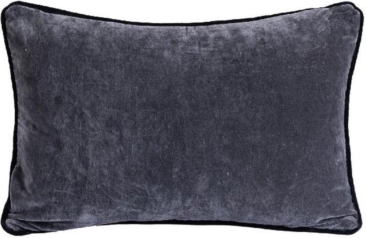 PTMD Sierkussen Nasim - 60x40x10 cm - Katoen - Grijs