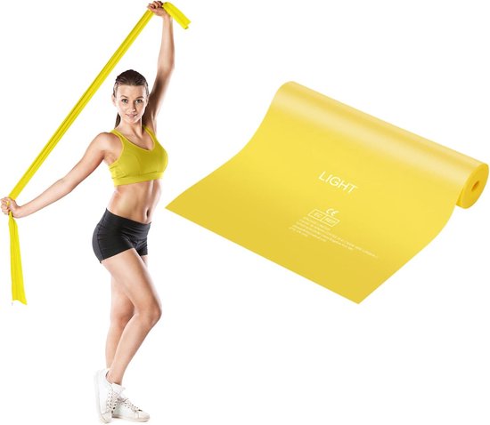 Umbro Fitnessbanden met 16 oefeningen, theraband, fitnessapparatuur voor thuis, terrabanden voor fitness, rubberen band, weerstandsbanden