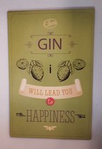 Wenskaart.. Gin, i will lead you to happiness