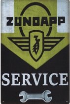 Metalen wandbord Zundapp Service - 20 x 30 cm