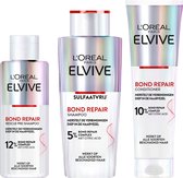 L'Oréal Paris Elvive Bond Repair Pre-Shampoo, Shampoo & Conditioner Routine Bundel - Voor Beschadigd Haar - 200ml, 200ml & 150ml