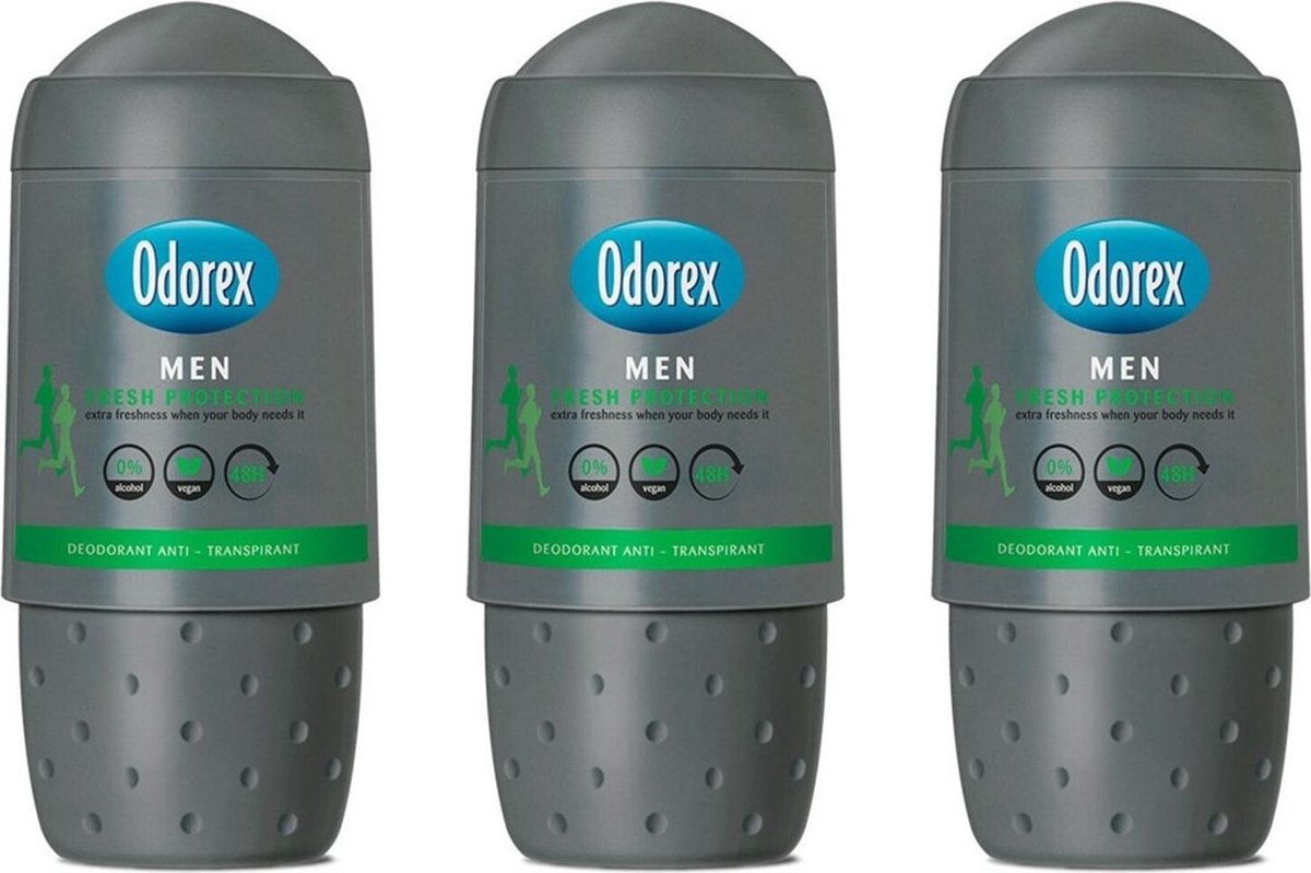 Goedkoopste Odorex Deo Roller Men – Fresh Protection - 3 x 50 ml