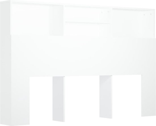 vidaXL Armoire tête de lit Blanc 160 x 19 x 103,5 cm