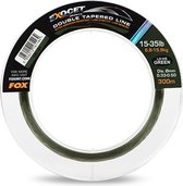 Fox Exocet Pro Double Tapered Line Lo-Vis Green (300m) - Maat : 0.33-0.50mm