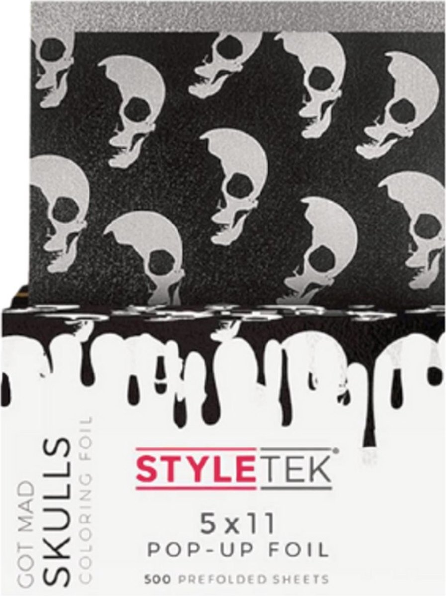 Styletek - Voorgevouwen 5x11 Pop Up Got Mad SKULLS - 500st