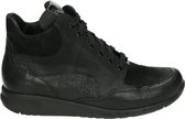 Durea 9735 K - VeterlaarzenHoge sneakersDames sneakersDames veterschoenenHalf-hoge schoenen - Kleur: Zwart - Maat: 40.5