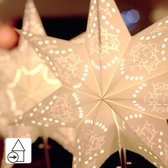 Étoile Star Trading avec éclairage | La fenêtre de décoration de Noël illumine la décoration de Noël à l'intérieur | Étoile de papier illuminée | Lampe de Noël| Poinsettia debout illuminé | Lampadaire Étoile de Noël