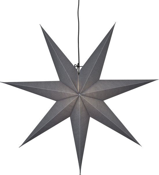 Star Trading - hangende kerstster - zwart - papier - 70 x 70 cm