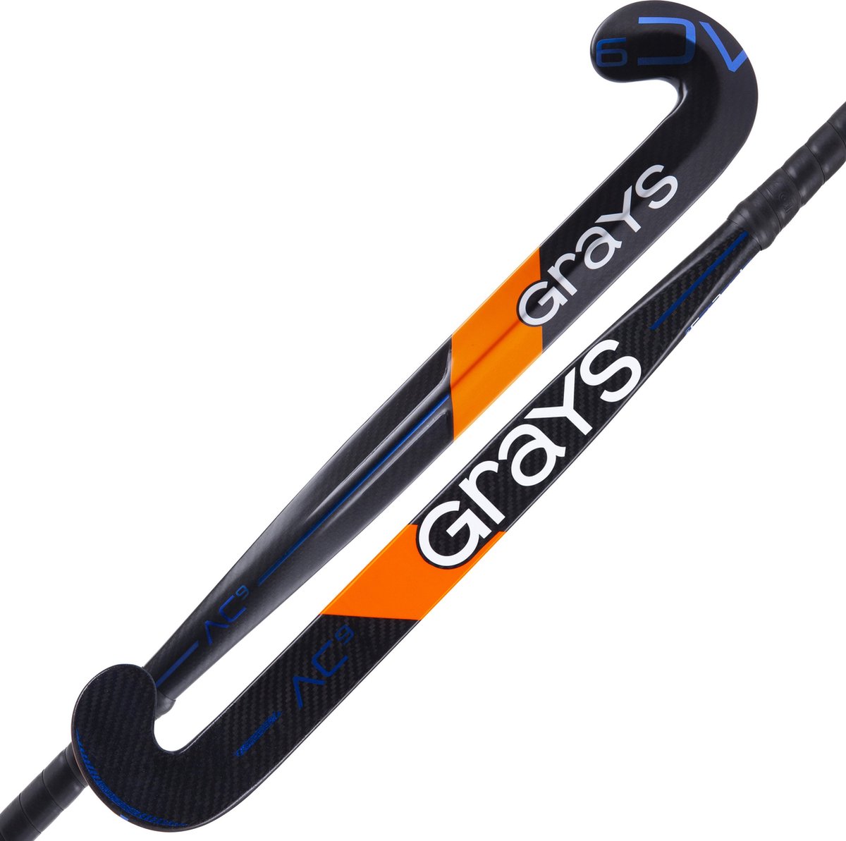 Grays composiet hockeystick AC9 Dynabow-S Sen Stk Zwart / Blauw - maat 37.5L