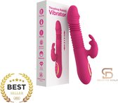 SELECTED DEALS® - Realistische Rabbit Vibrator - Kleur FUXIA ROZE - Vibrators voor Vrouwen - Fluisterstil & Discreet - Clitoris & G-spot Stimulator - Erotiek Sex Toys voor koppels