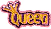 Queen Prinses Meisje Girls - strijk embleem - patch - patches - stof & strijk applicatie