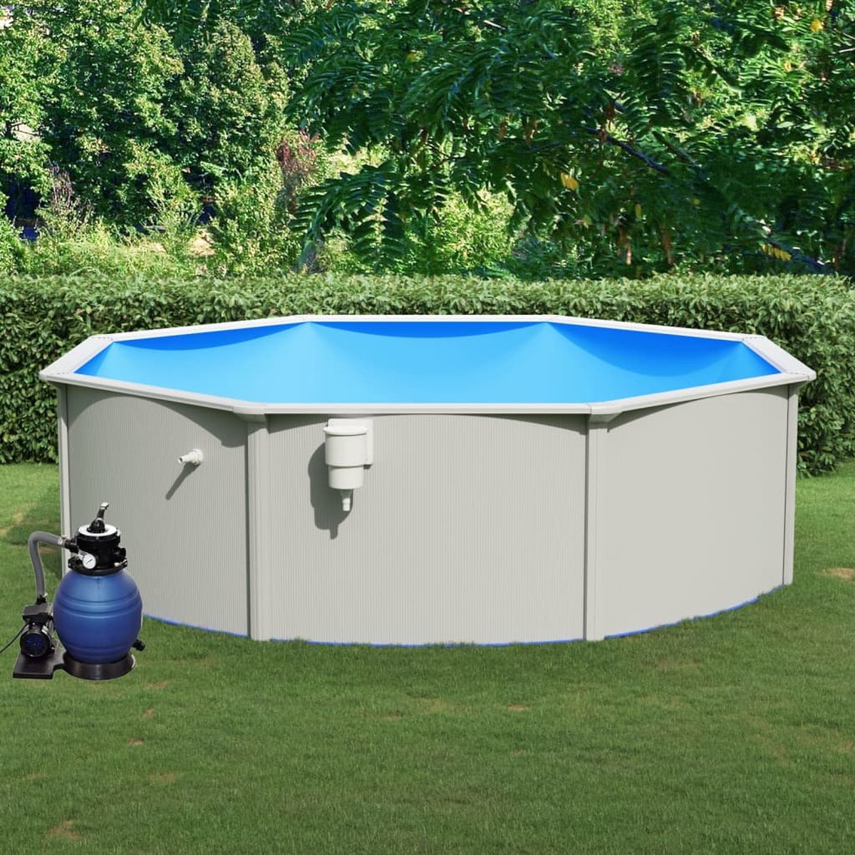 vidaXL - Zwembad - met - zandfilterpomp - 460x120 - cm – foto 2