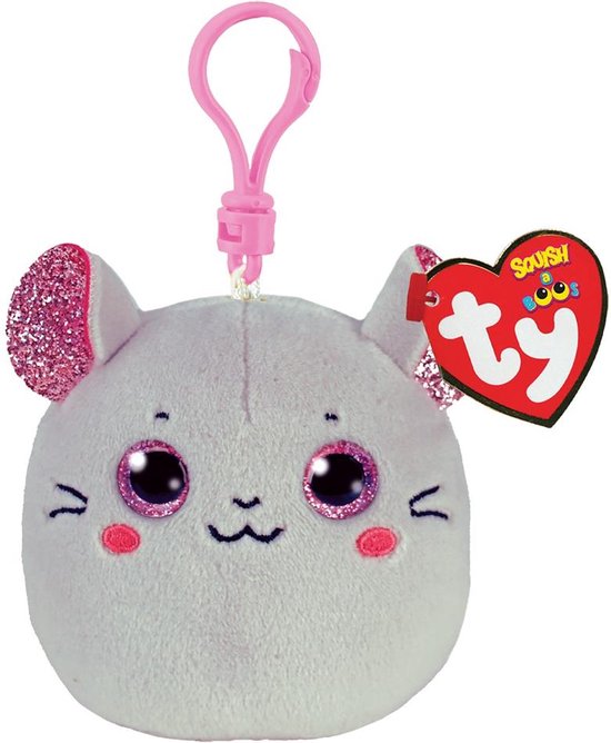 Ty Squish a Boo Clips Catnip Mouse 8cm
