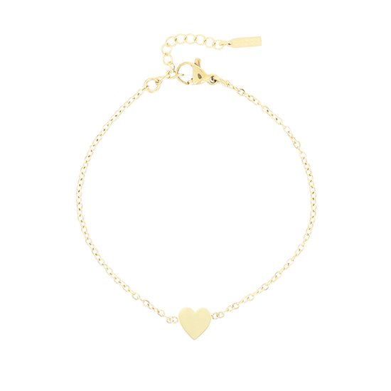 OOZOO Jewellery - Goudkleurige armband met een hart - SB-1040
