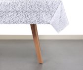 Raved Tafelzeil - Transparant - Kanten Rozen Design  140 cm x  140 cm - Wit - Afwasbaar