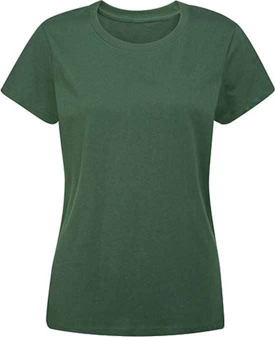 Damesshirt 'Essential T' met ronde hals Forest Green - XXL