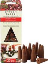 Backflow Wierookkegels Incense cones 20 stuks - Dragon Blood