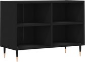 vidaXL - Tv-meubel - 69,5x30x50 - cm - bewerkt - hout - zwart