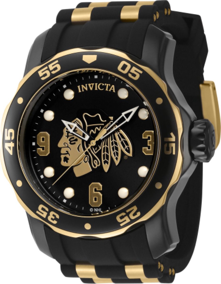 Invicta NHL - Chicago Blackhawks 42315 Quartz Herenhorloge - 48mm