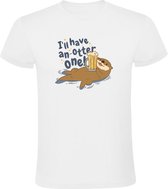 I'll have an otter one Heren T-shirt - feest - dieren - festival - bier - cafe - alcohol - kroeg - drank - otter - humor - grappig