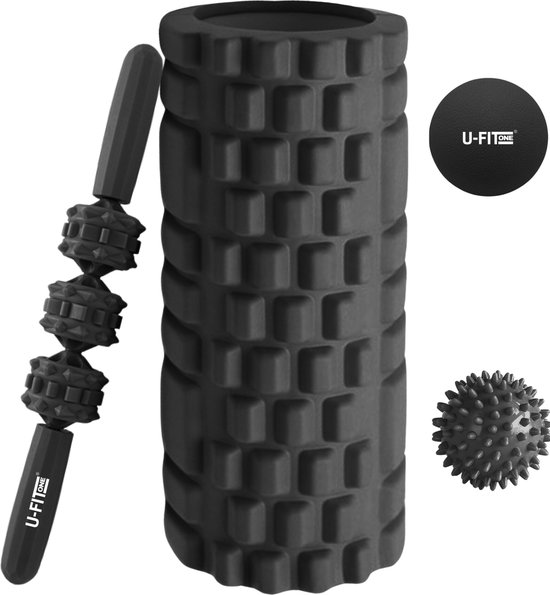 U Fit One 4 Delige Foam Roller Set Trigger Point Massage Roller