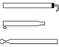 Campking dakligger staal 25/22 - 170-250 cm - E