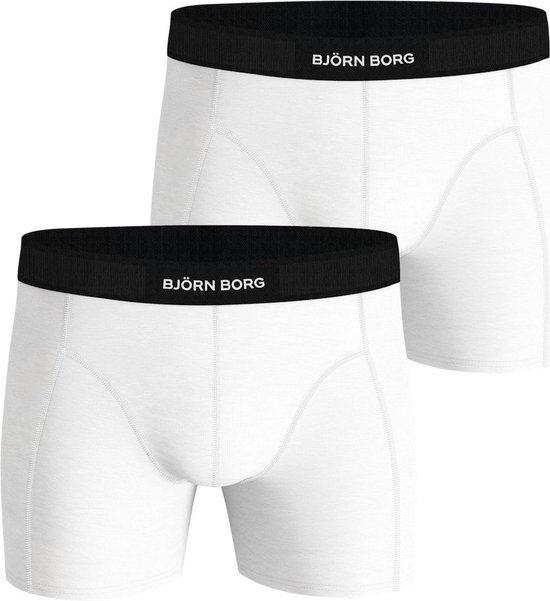 Bjorn Borg - Boxers Premium 2 Pack Wit - Heren - Maat L - Body-fit