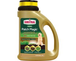 Substral graszaad 1,3 kg - 3-in-1 Patch Magic - herstel urinebrandplekken hond - Graszaad + meststof + potgrond - Speciaal voor honden - Handige strooibus