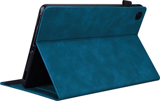 Case2go - Housse pour Apple iPad 10.2 (2021/2020/2019) - Business Wallet Book Case - Avec porte-carte - Blauw foncé