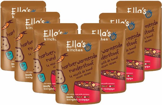 Ella's kitchen Hartverwarmende Runderstoof 8+ m 190 gr - 7x 190 gr - Voordeelverpakking van Ella's Kitchen — afbeelding 2
