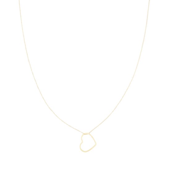 OOZOO Jewellery - Goudkleurige ketting met een hart - SN-2049
