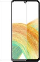Case2go - Screenprotector voor Samsung Galaxy A33 5G - Case Friendly - Gehard Glas - Transparant