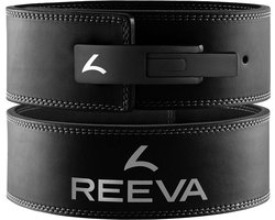 Reeva Lifting Belt (10MM) - Gewichthefriem - Lever belt - Powerlift Riem in Maat S - Geschikt voor Powerlifting, Fitness en Bodybuilding - Lever belt voor Heren en Dames