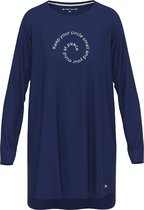Tom Tailor - Dames Nachthemd Sofia - Blauw - Viscose - Maat 44