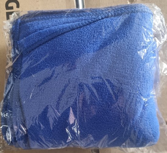 Microvezeldoeken, 300 g/m², 40 x 40 cm, pluisvrij, voor huishouden, auto en motorfiets, poetsdoeken, poetsdoeken, stofdoeken, huishouddoeken, blauw, 12 stuks