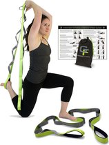 Fysiotherapie Stretch Riem 12 Multi Loop Stretch Bandjes 1.5"W x 8"L Neopreen Handvatten Fysiotherapie Apparatuur Yoga Bandjes Stretching Leg Extension