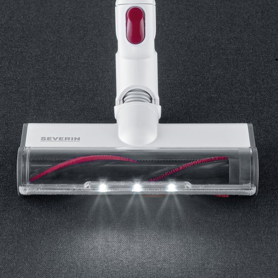 Severin HV 7152 aspirateur balai et balai électrique Sac à poussière 0,5 L 120 W Rouge, Blanc