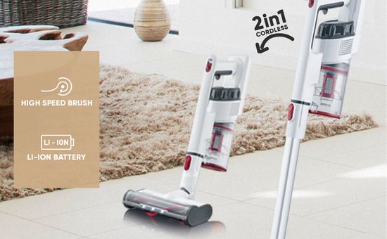 Severin HV 7152 aspirateur balai et balai électrique Sac à poussière 0,5 L 120 W Rouge, Blanc