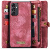 CaseMe 008 2-in-1 Book Case & Back Cover met Portemonnee - Geschikt voor Samsung Galaxy A34 Hoesje - Roze