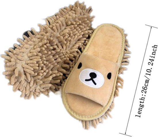 Vloerreiniger Schoenmop Mop Slippers Voor Vloer Reiniging Cartoon Microvezel Slippers. bol
