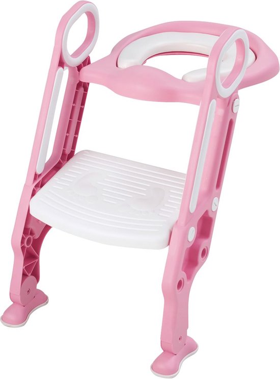 Reducteur de wc Siège de Toilette Enfant Pliable, Reducteur de Toilette  Bébé avec Marches Larges, Escalier Toilette Enfant avec Lunette