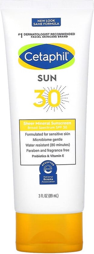 Cetaphil - pure minerale zonnebrandcrème - SPF 30 - 89ML