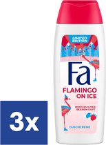 Fa Winter Flamingo on ice Douchegel - 3 x 250 ml