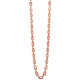 Les Cordes - PAN55LANG - Collier - Oranje - Hars - Juwelen - Sieraden - Dames